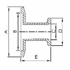 KF Straight Reducers Dimensions
