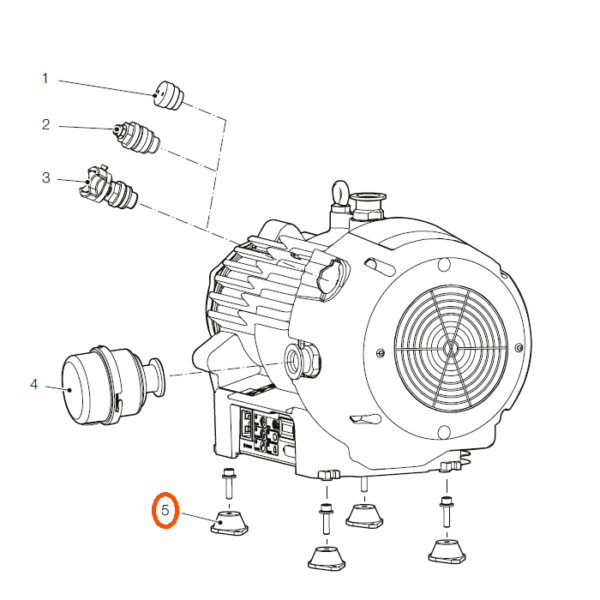 Leybold ScrollVac Plus Vibration Isolators
