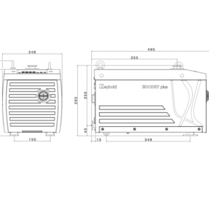Leybold EcoDry 25 35 Plus Dimensions