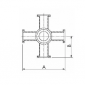 ISO-K 6-Way Crosses Dimensions