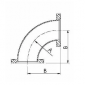 ISO-K 90 Elbows Dimensions