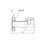 CF to Female VCR Adapter Dimensions