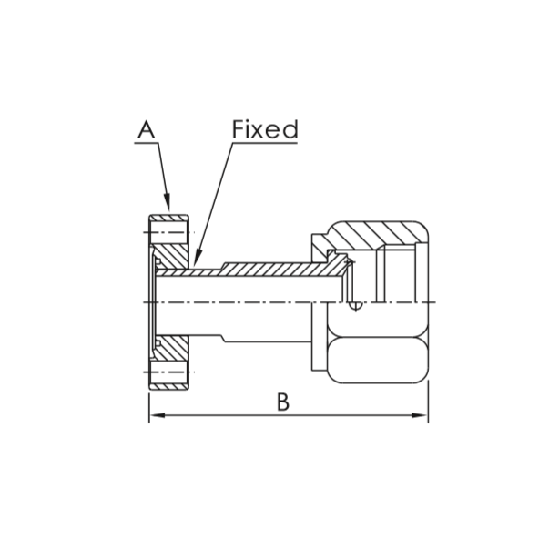 Conflat to Female VCR Adapter High Vac Depot