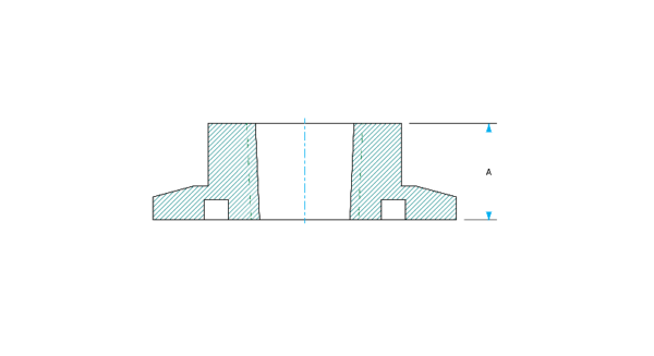 KF to Female NPT Adapter Dimensions