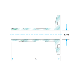 KF to Male NPT Adapter Dimensions