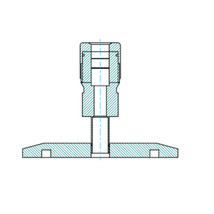 KF to Swagelok Adapter Dimensions