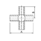 Weld 5-Way Equal Crosses Dimension