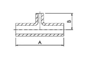 Weld Reducing Tees Dimension