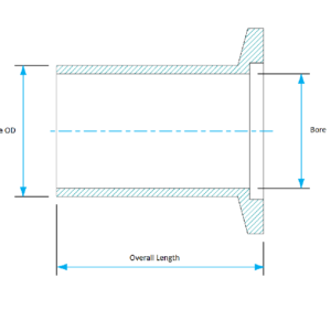 KF Half Nipple Dimensions
