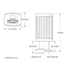 IoniVac ITR 90 Gauge Display Dimensions