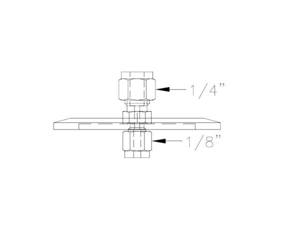 KF50 Custom Bulkhead Fitting