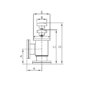 CF Manual Angle Poppet Valve Dimensions