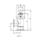 Manual Angle Poppet Valve - Figure 2 Dimensions