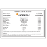Apiezon Material Certification