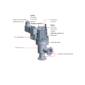 Pneumatic Angle Valve KF Diagram