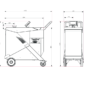 Pfeiffer ASM 392 Helium Leak Detector Dimensions